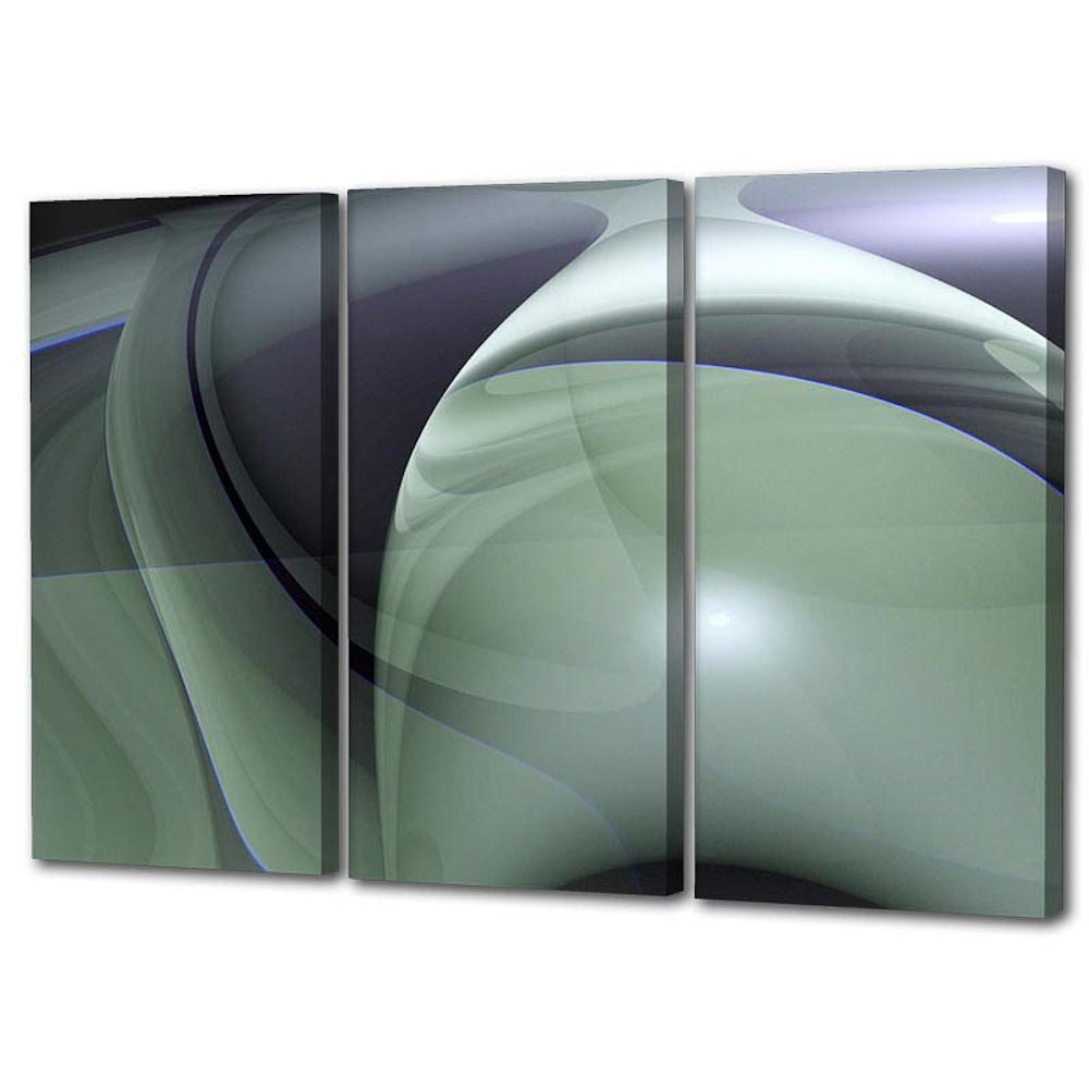 Olive Swirls Triptych, Limited Edition - Exclusive