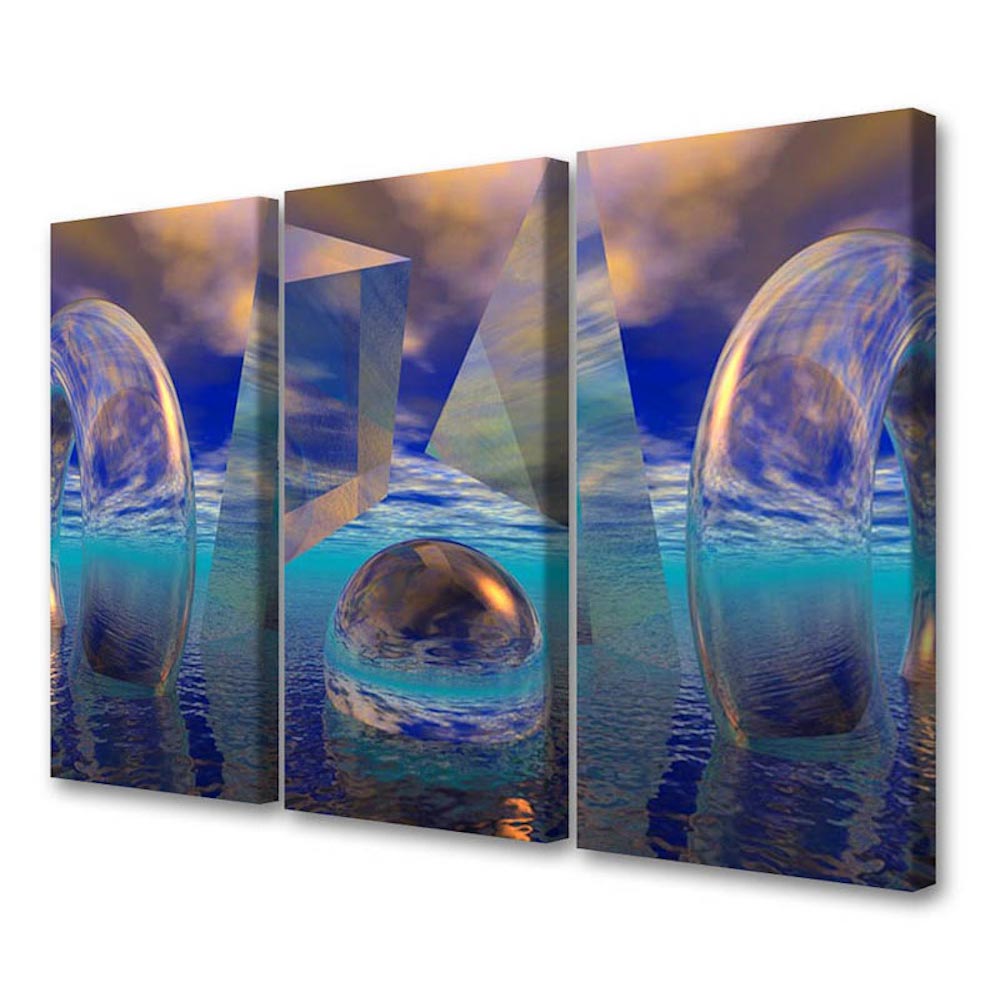 Aqua Triptych, Limited Edition - Exclusive