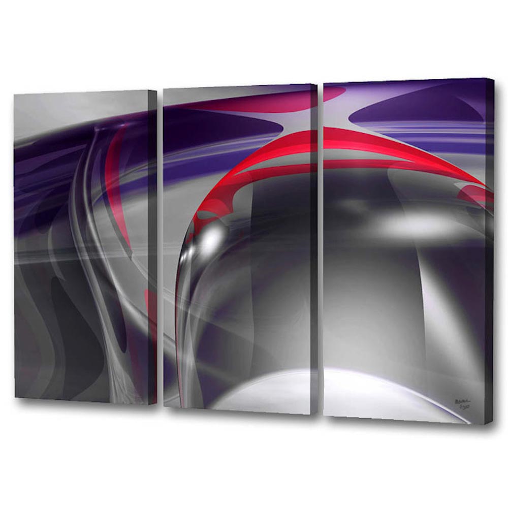 Plum Swirls Triptych, Limited Edition - Exclusive