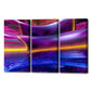 Purple Waves Triptych, Limited Edition - Exclusive