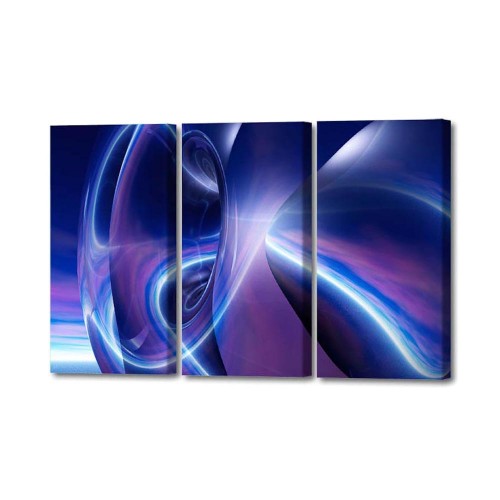 Sophie Blue Moonlit Triptych