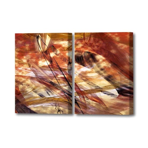 Shards of Autumn Diptych